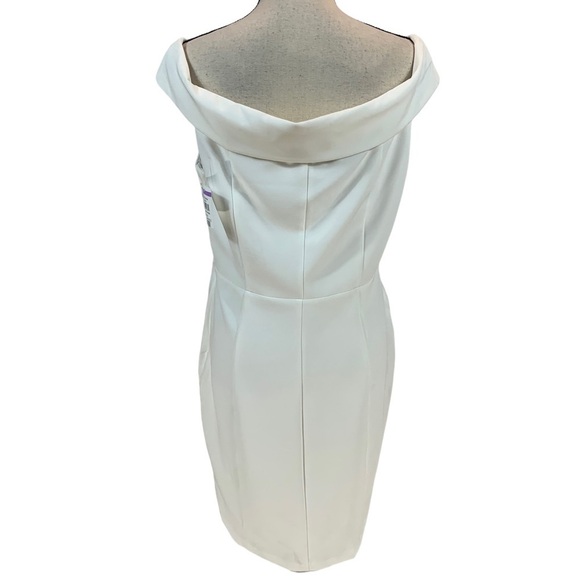 Sam Edelman Off The Shoulder Sleeveless Mini Dress - White - size 10 - Picture 3 of 7